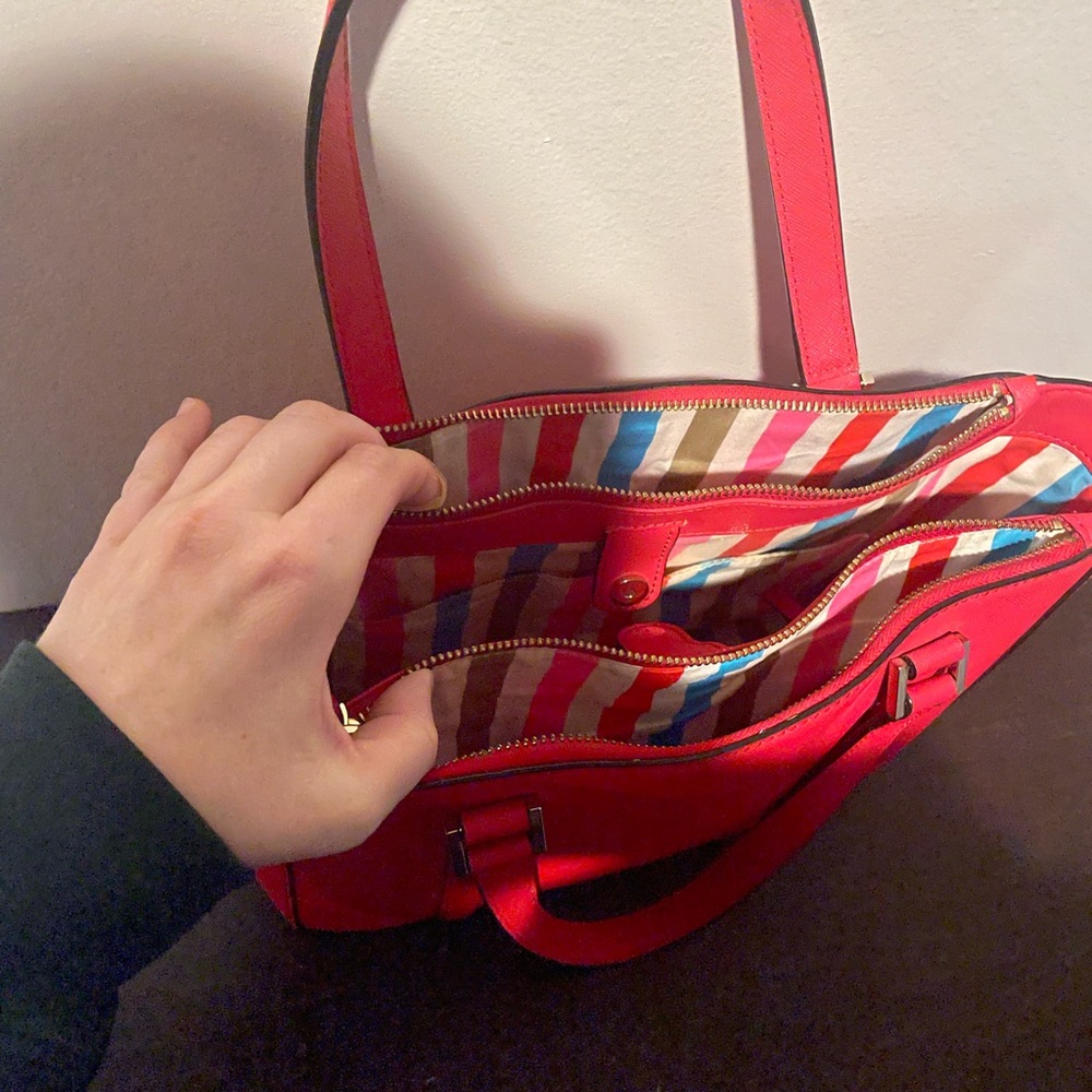 Kate Spade Red Tote Bag - Picture 5 of 7